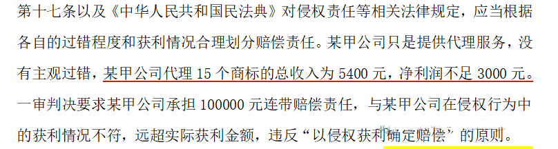 收5400代理费却被判赔10万 商标代理引警示
